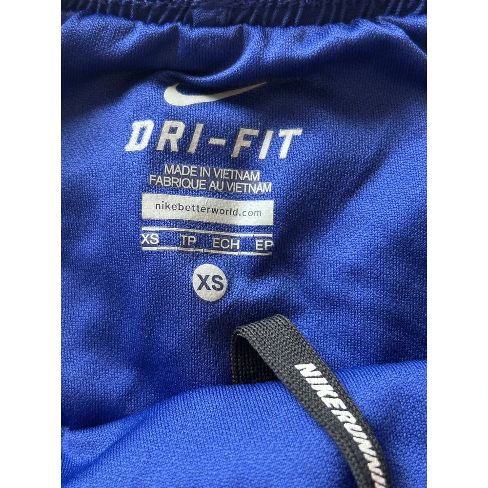 Nike Dri-FIT Womens Running Shorts Blue‎ Colorblock Mesh XS